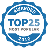 Top 25 Most Popular Health and Fitness Services badge for 2016